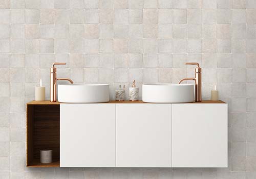 The interior of the bathroom is in Art Deco style. 3d illustration