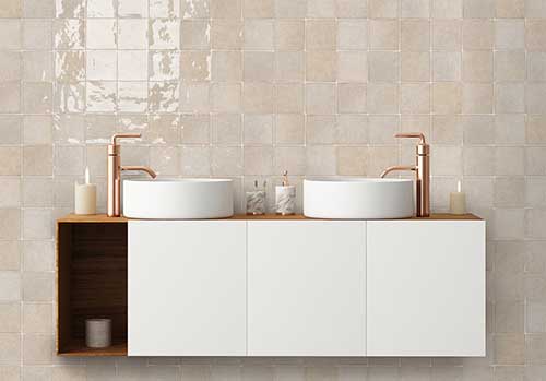 The interior of the bathroom is in Art Deco style. 3d illustration