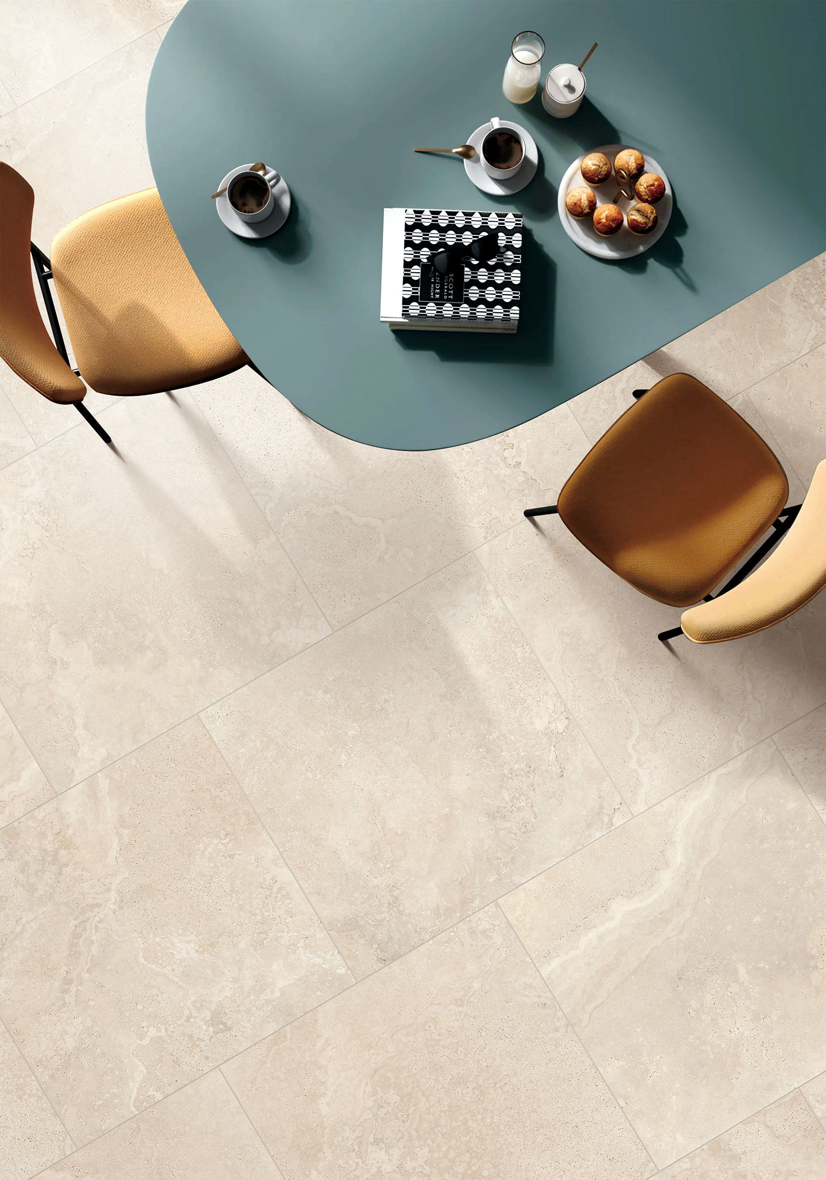 60CR02 CROWN TRAVERTINE BEIGE MATT P3 600X600 Gal-1