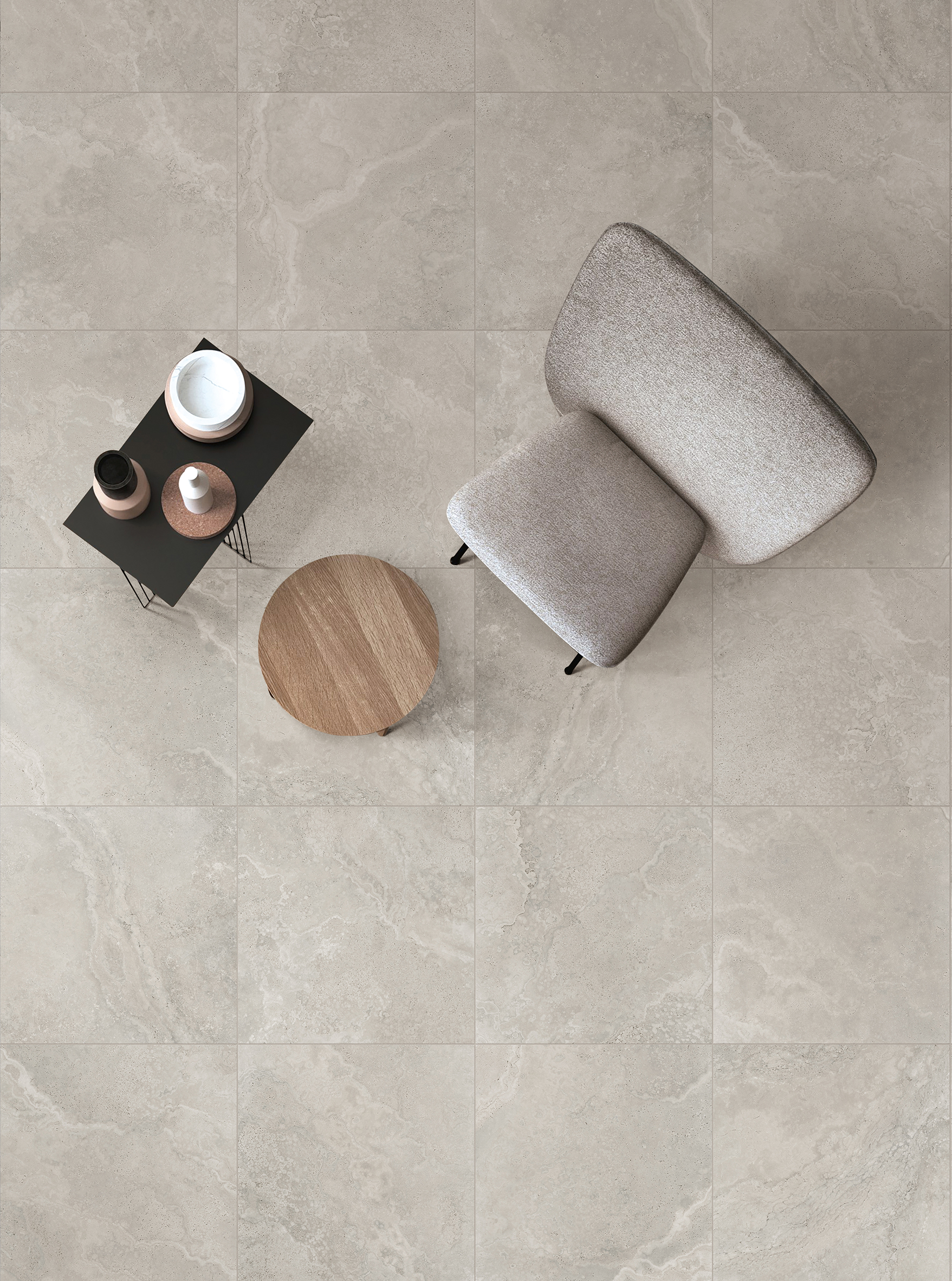 60CR03 CROWN TRAVERTINE SILVER MATT P3 600X600 Gal-1