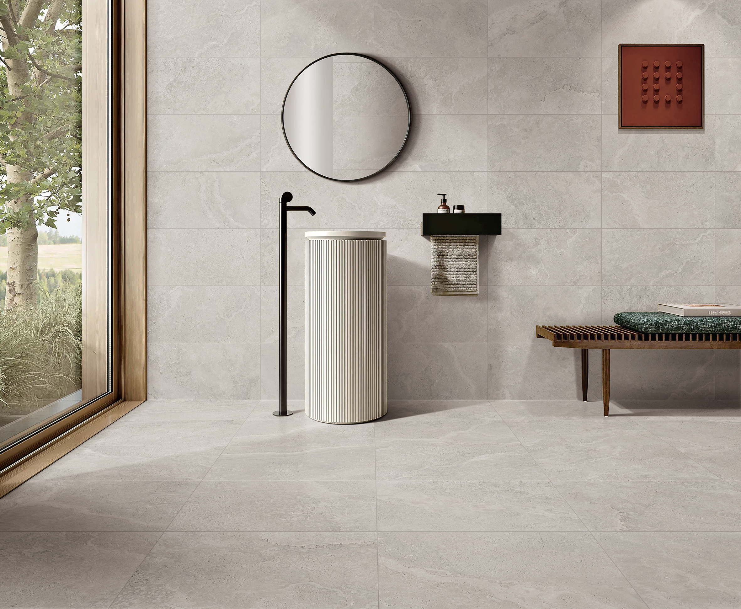 60CR03 CROWN TRAVERTINE SILVER MATT P3 600X600 Gal-2